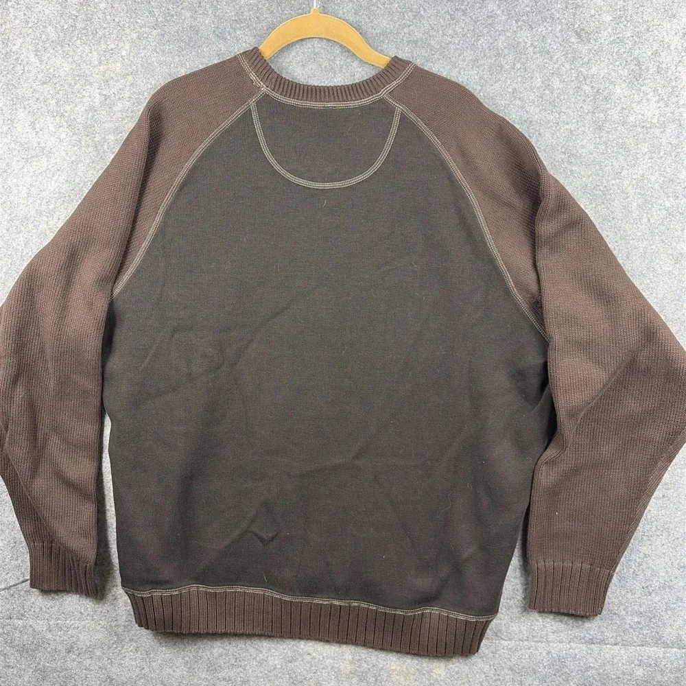 Tommy Bahama Crewneck Brown Pullover Men's Sweater Size XL